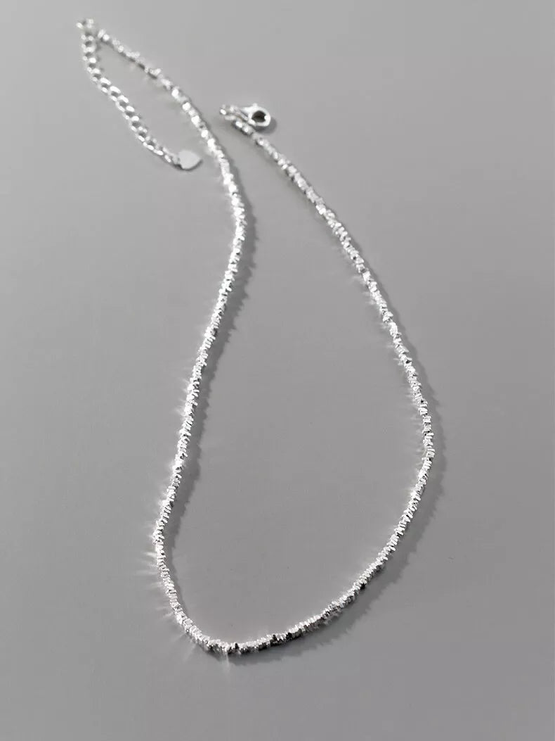 Silver Bullion Threaded 10mm Round Pearl Drop Pendant Necklace